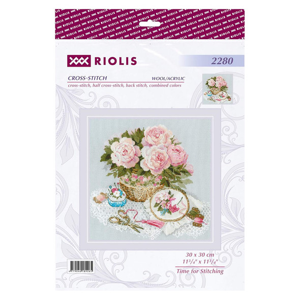 Riolis Cross Stitch Kit Time For Stitching